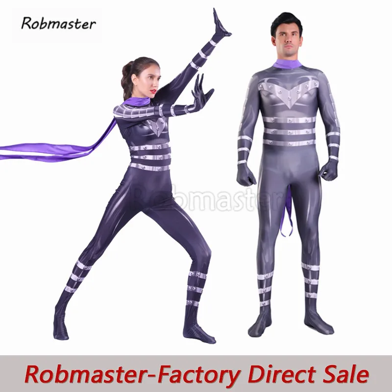 Мужской костюм для косплея Zentai зеленое Боди унисекс из спандекса со звуковой