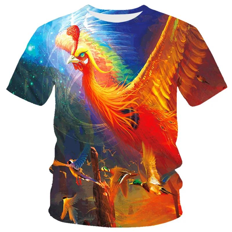 

2021 new 3D printed men's and women's T-shirt casual loose T-shirt sports men's streetwear factory direct sales
