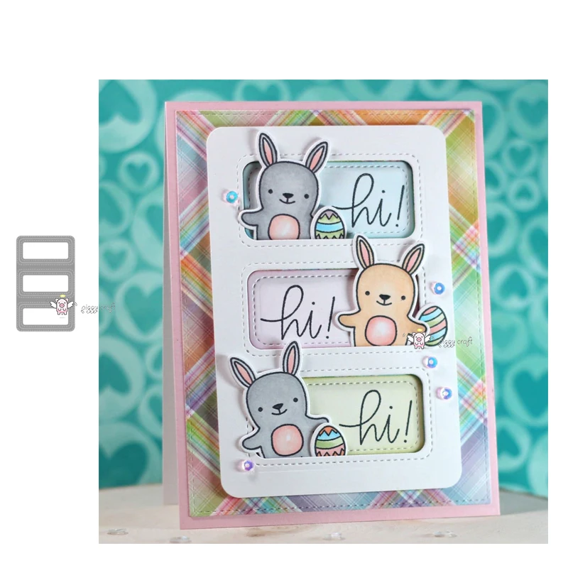 Новинка прямоугольная рамка в горошек металлические режущие штампы