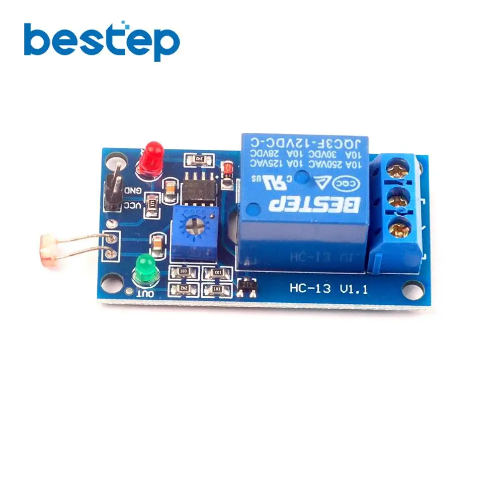 5V 12V Light Photoswitch Sensor Switch LDR Photoresistor Relay Module Detection Photosensitive Board For Arduino | Электронные