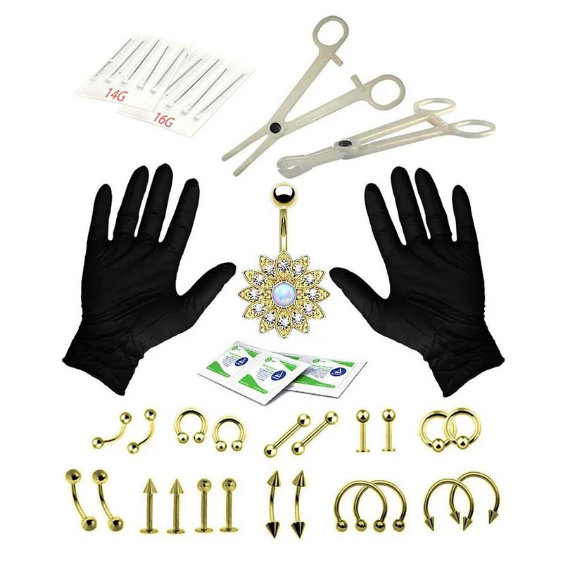 Разные комбинированные профессиональные аксессуары для татуировок 41 шт. 14 г 16