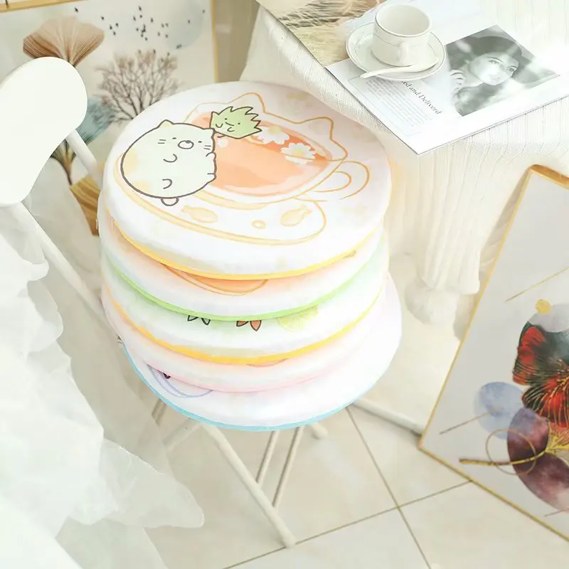 

Новая стильная футболка с изображением персонажей видеоигр Sumikko Gurashi подушка из пены с эффектом Подушка на стул для офиса Студенческая сидя...
