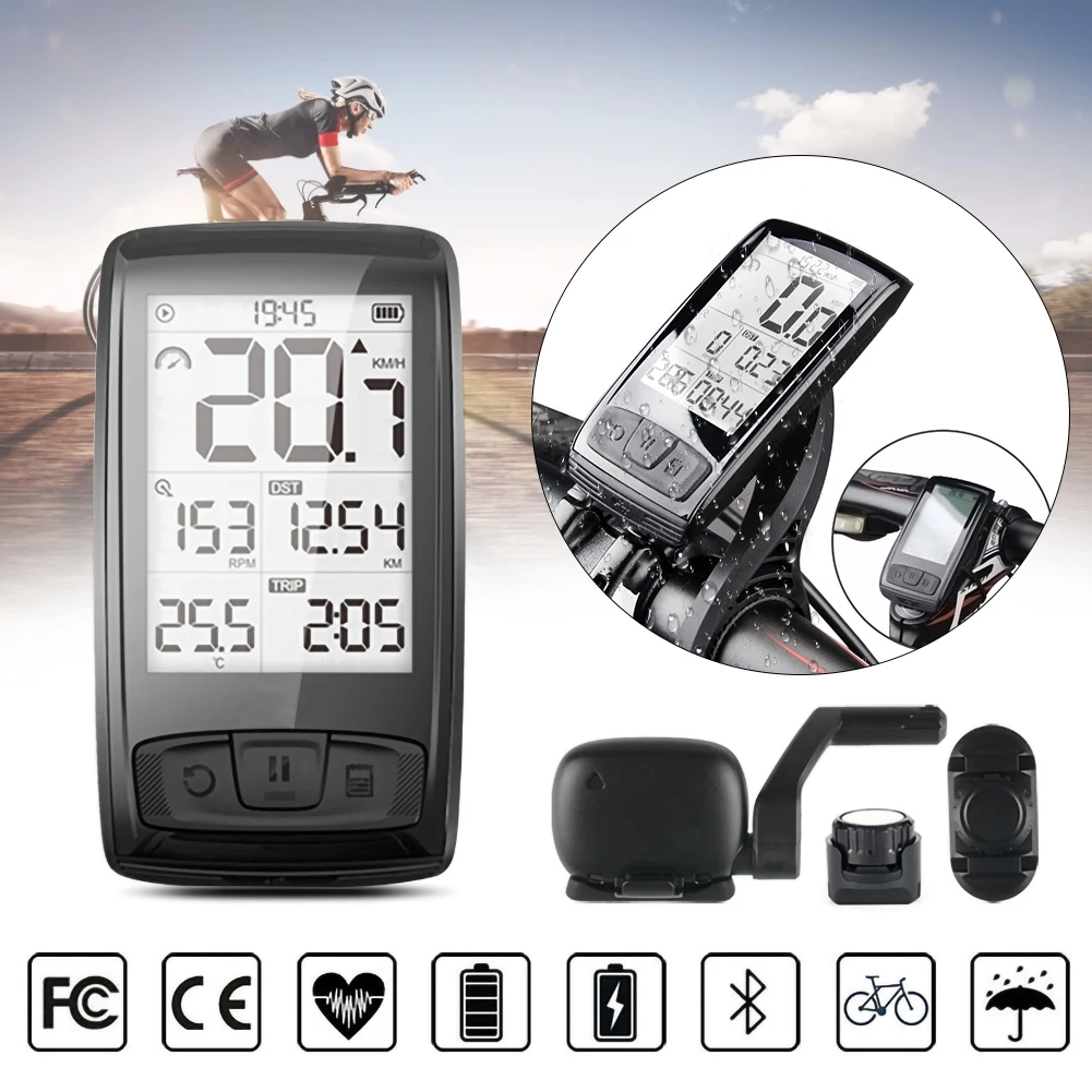 

Bicycles Bluetooth Wireless Stopwatch Odometers Backlit Waterproof/Bicycle Cadence Sensor Vehicle Speedometer Bicycle Equipment