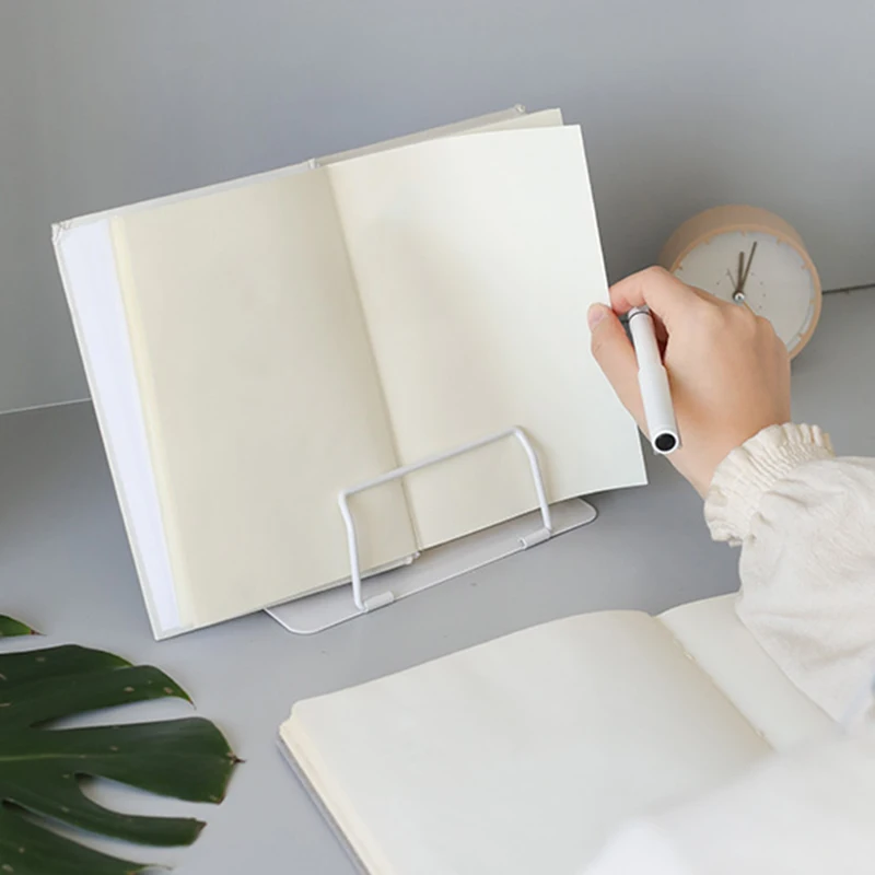 

Portable Metal Adjustable Reading Book Holder Support Document Shelf Bookstand Eye Protection