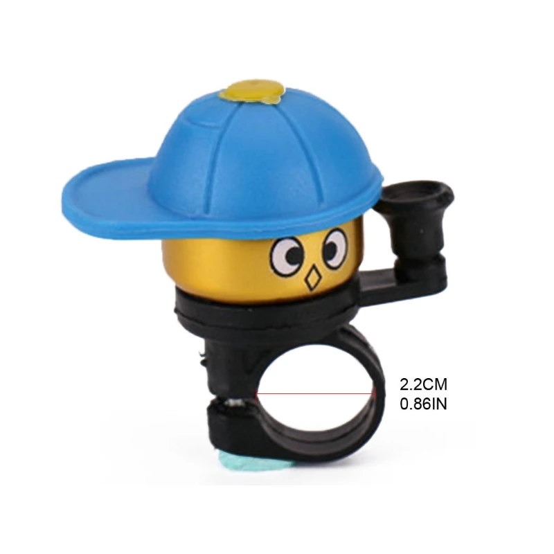 

Cute Cartoon Little Hat Bike Bell Children Balance Car Bicycle Hand Press Small Bells Easy Operation Sports Bicycle