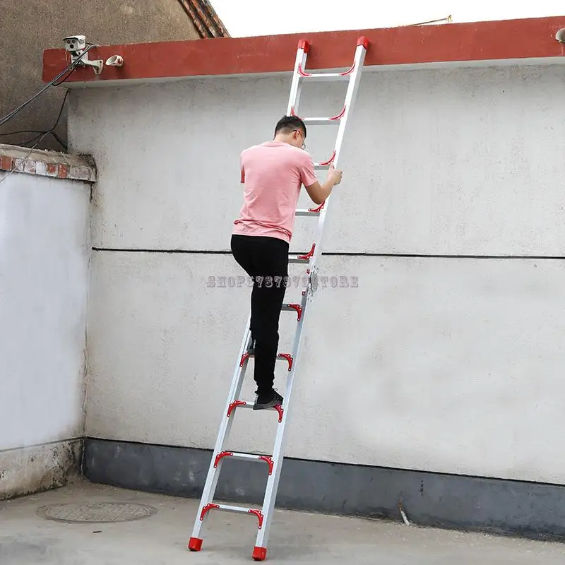 Утолщенная складная инженерная лестница многофункциональная алюминиевая литая телескопическая вертикальная чердачная 2м Джо он.