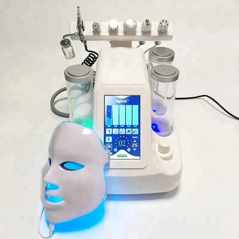 7 в 1 Гидроабразивная водосберегающая кожура уход за кожей био светильник RF