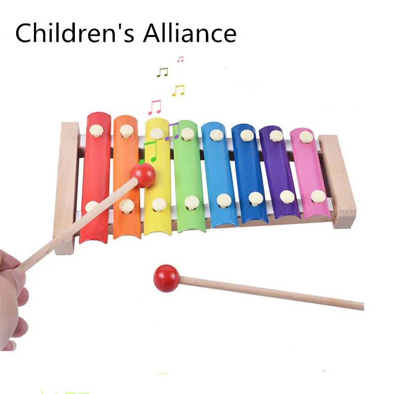 Игрушечный музыкальный инструмент детский ранний ручной удар пианино животное