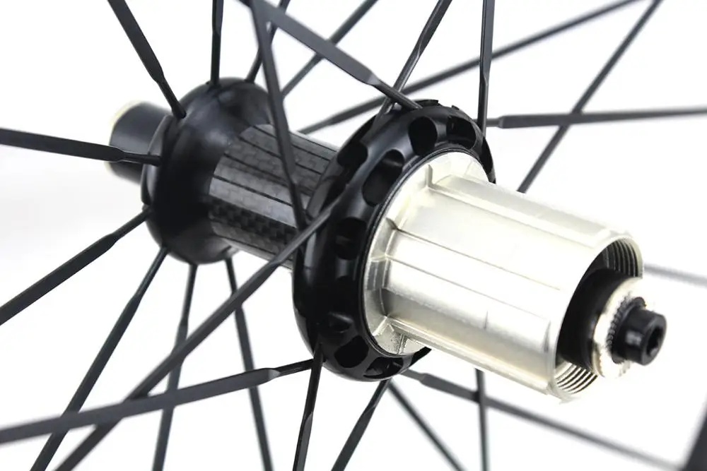 Колеса для шоссейного велосипеда из углеродного волокна 60 мм 700C Powerway R36 ступица