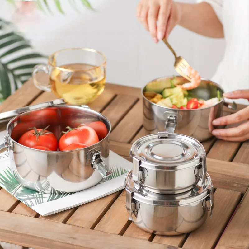 304 набор ланч боксов из нержавеющей стали корейские герметичные контейнеры для