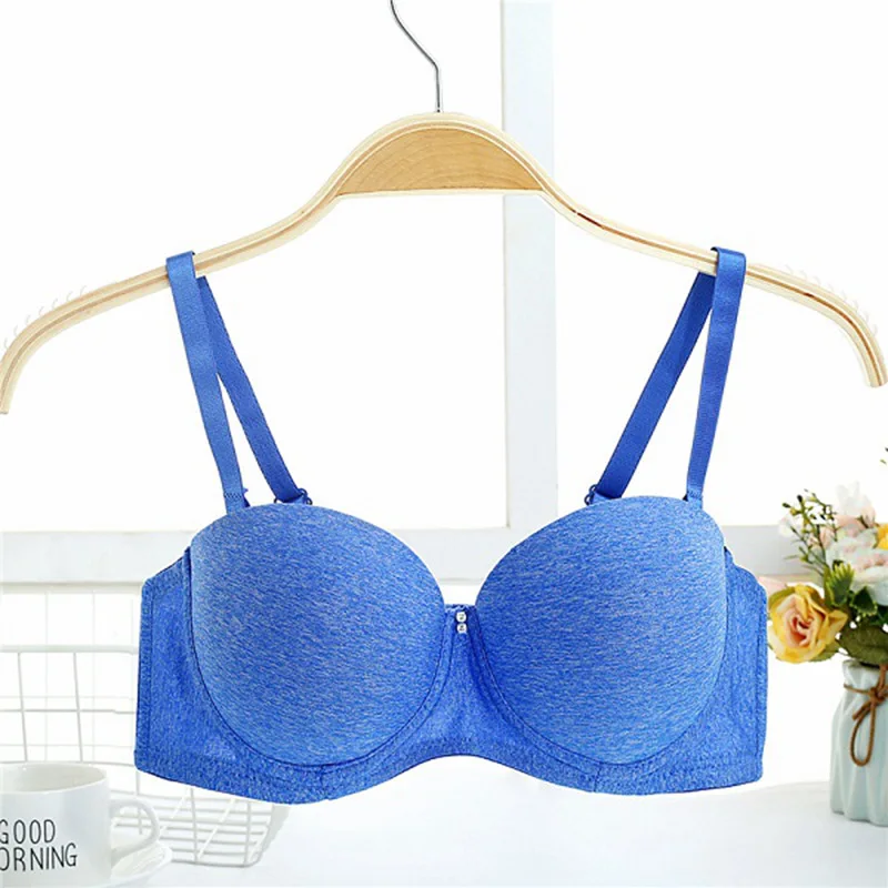 

Women Sexy Lingerie Push Up Bra Brassier Sexy Seamless Bra Adjustable Back Closure Solid Color Women Underwear