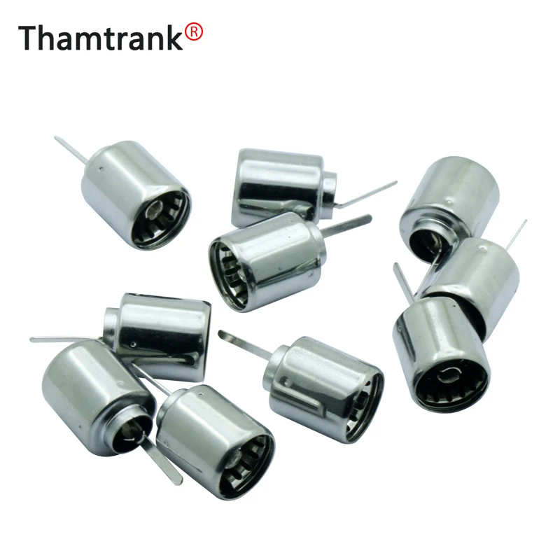 10 шт. металлический ТВ коаксиальный радиочастотный адаптер Коннектор проводной