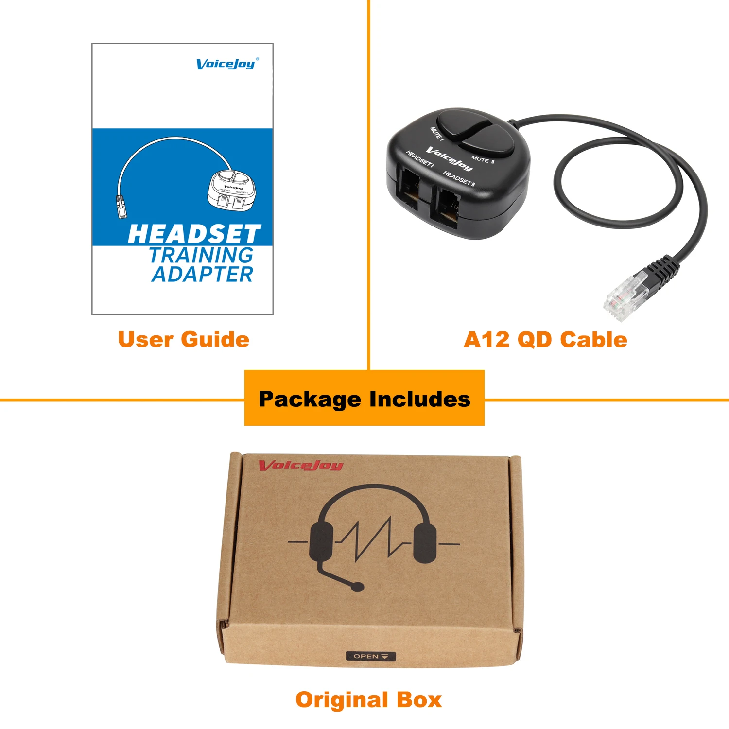 Разветвитель для наушников RJ9 модульный переходник с 2 кнопками отключения звука