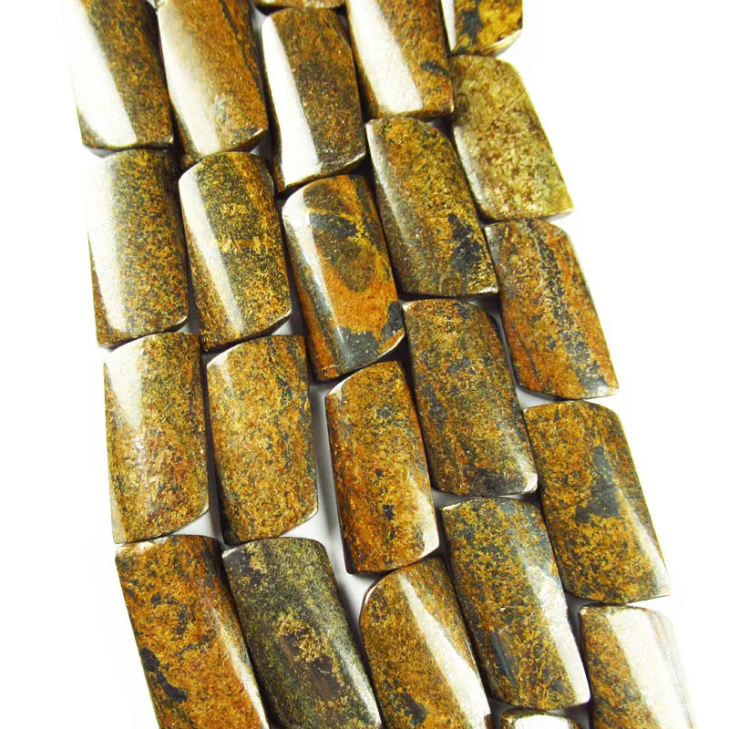 

1Strand 95.4g Faceted Natural Bronzite Oblong Loose Bead 15.5" 30x15x5mm TZ737