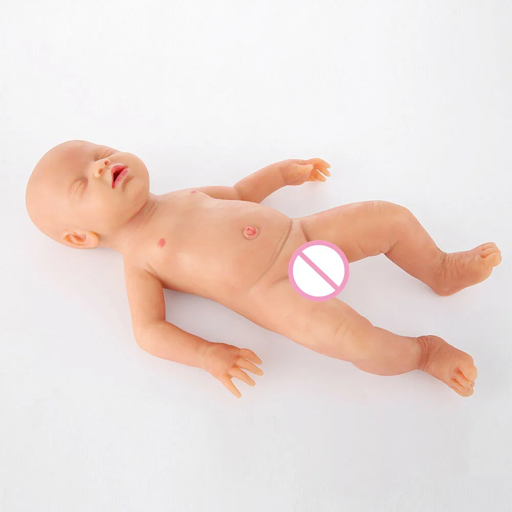 Кукла-реборн Реалистичная из мягкого силикона 18 дюймов с закрытыми глазами |