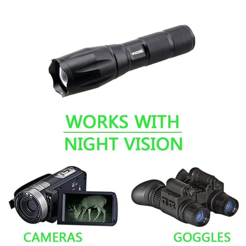 Светодиодный светильник Wepon для охоты с зумом 7 Вт 940nm|zoom zoom|zoom led torchzoom |