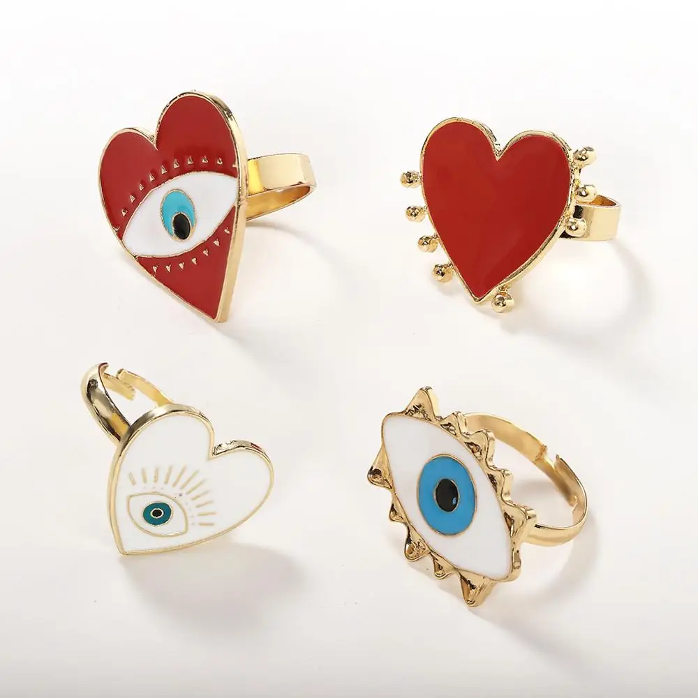 Кольцо в форме сердца дьявола 2020 BA металлическое неоготическое кольцо