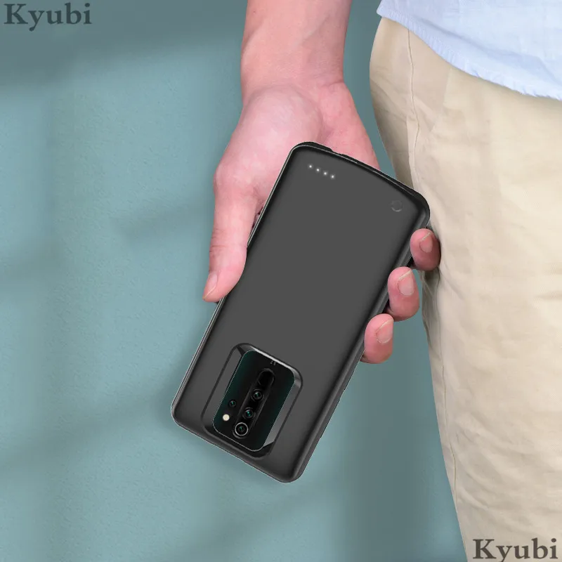 6500 мАч Внешний аккумулятор зарядное устройство чехол для Xiaomi Redmi Note 8 pro портативная беспроводная зарядка для Xiaomi Redmi Note 8 pro 2 в 1