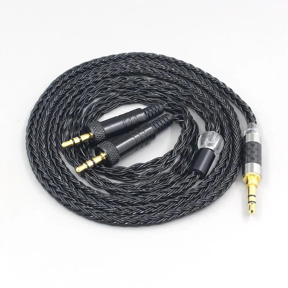 

LN007404 16 Core 7N OCC Black Braided Earphone Cable For Sony MDR-Z1R MDR-Z7 MDR-Z7M2 With Screw To Fix headphone