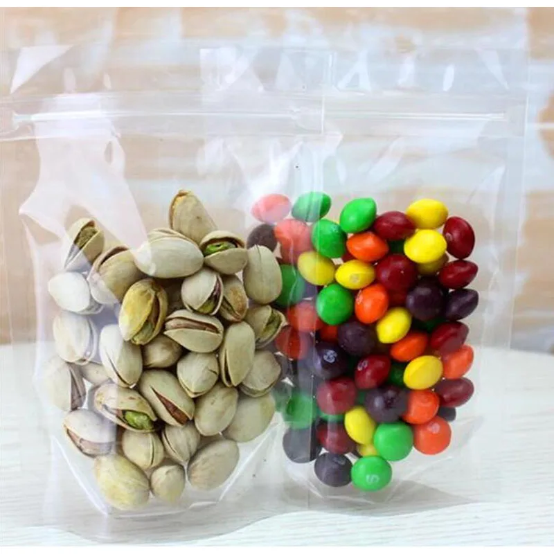 100 прозрачные молнии Многоразовые Ювелирные изделия/конфеты/закуски/кухонный