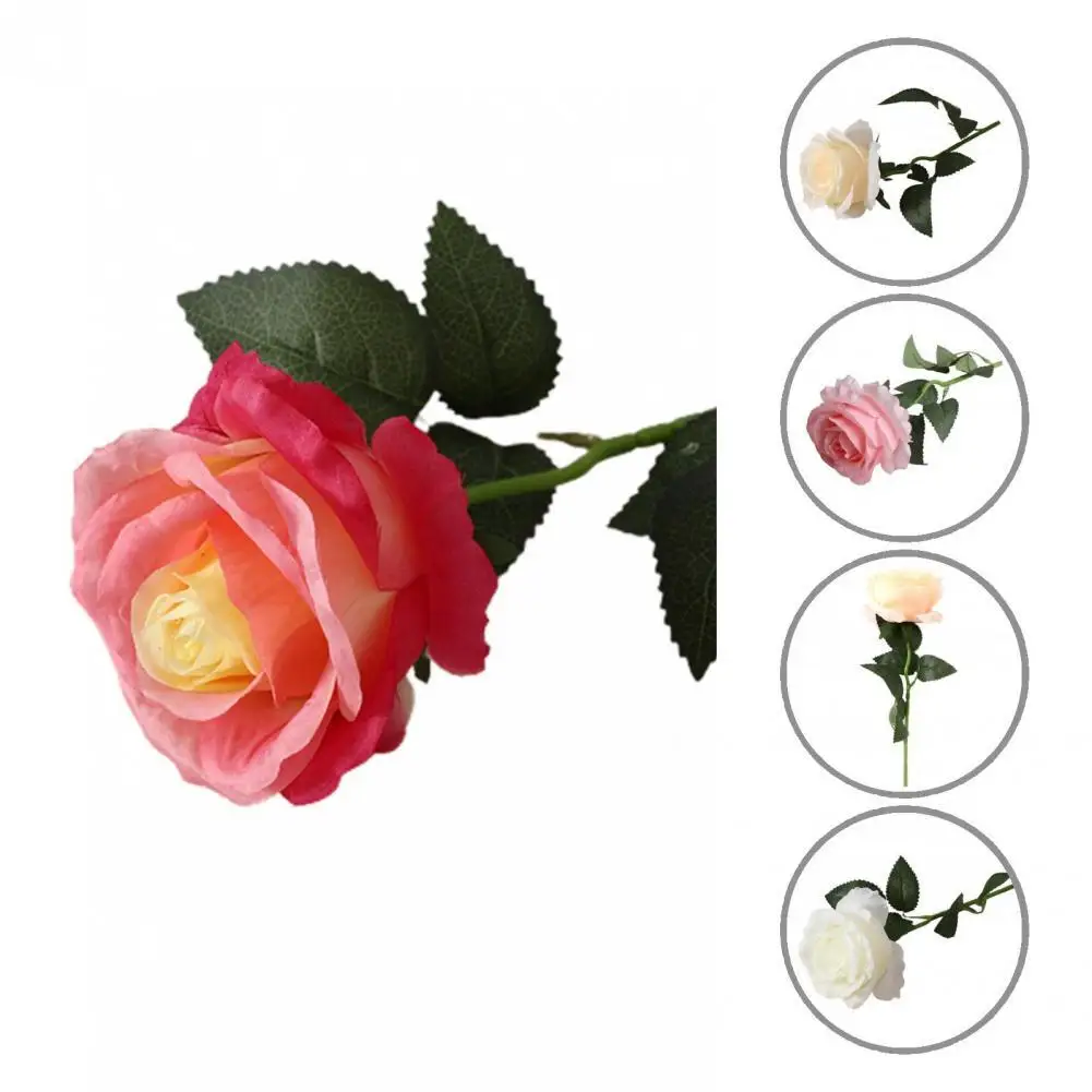 Anti-fade Faux Silk Flower DIY Simulation Rose Flower Supplies for Home