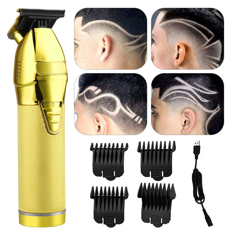 

Electric Hair Trimmer Men's Haircut Clippers USB Rechargeable Blade Razor Powerful Beard Shaver Cordless Trimmer Cutting Machine