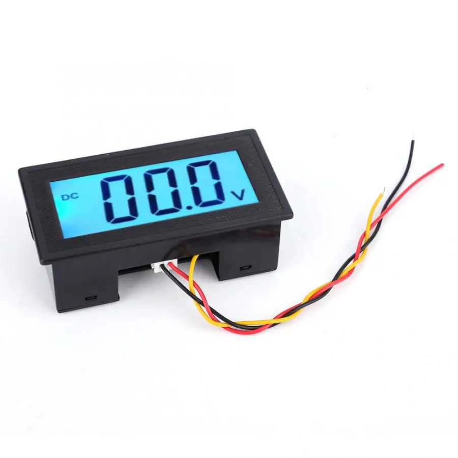 YB5135D LCD Digital Display Three Wire Voltage Meter Monitor Voltmeter Fully Seal DC0-2/20/100/200/300/500V | Инструменты
