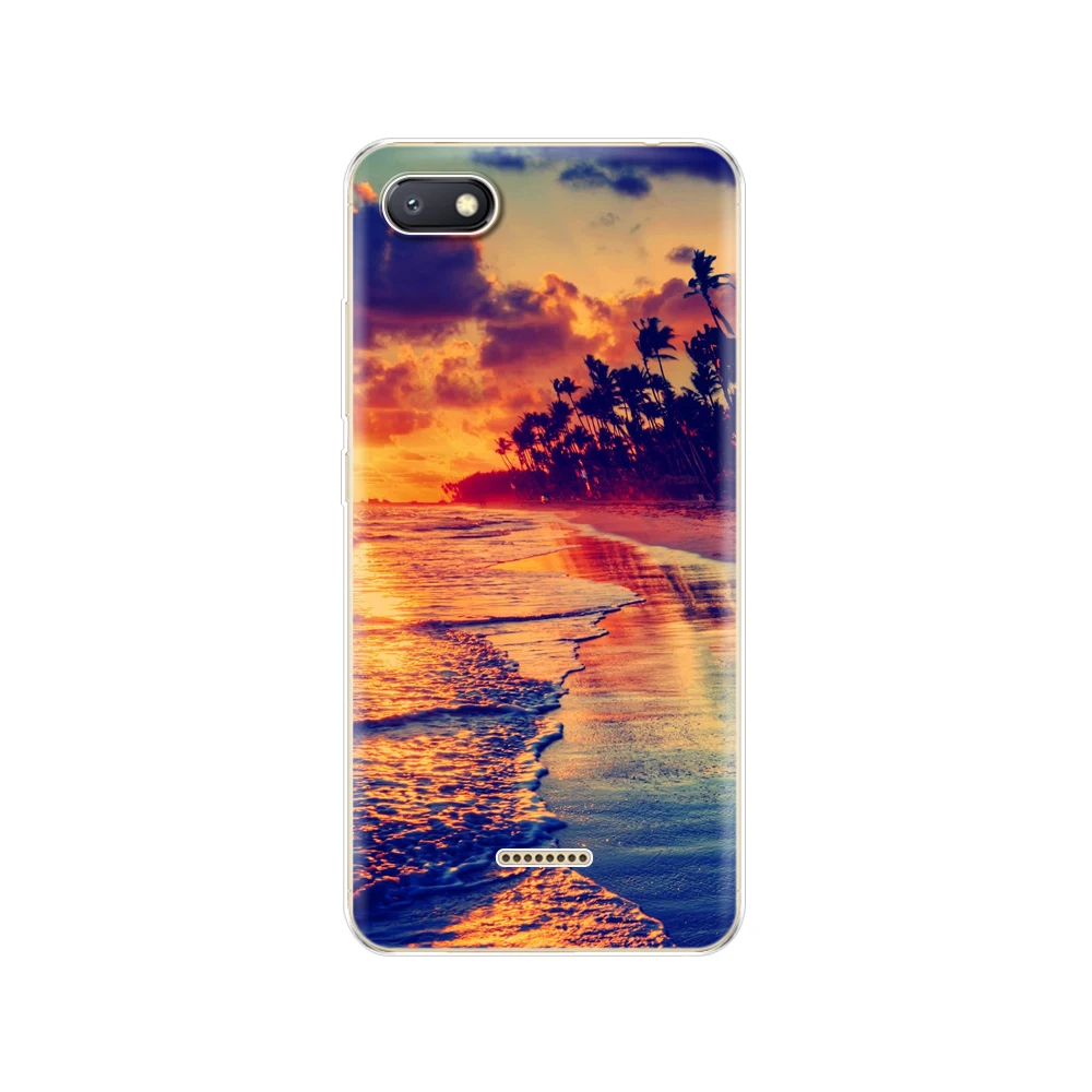 Для Xiaomi Redmi 6a чехол Полная защита силиконовый мягкий ТПУ для задней панели