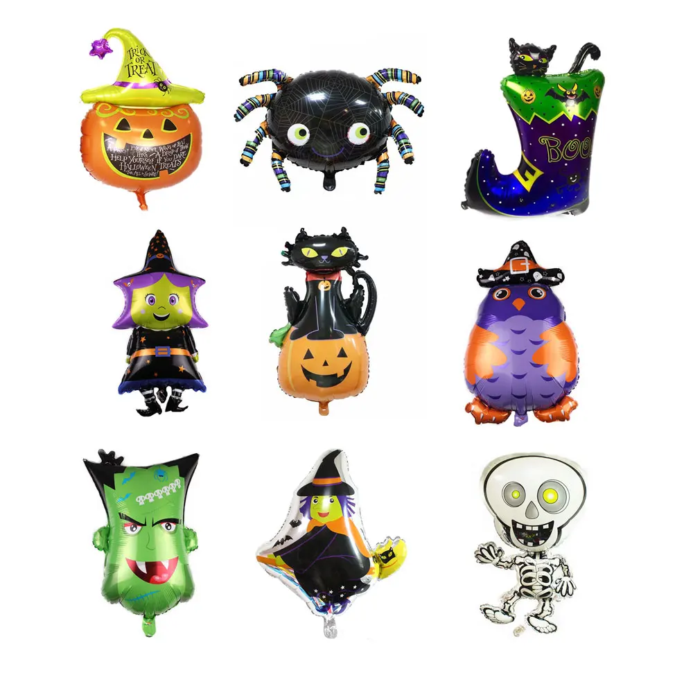 Фольгированные воздушные шары на Хэллоуин Череп вампир летучая мышь аксессуары