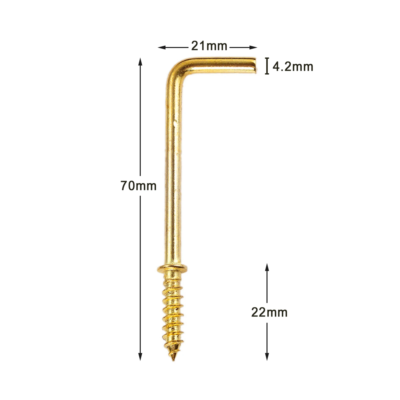 

DRELD 20/10 шт. Железный Прямой Угловой винтовой крючок светильник крючок L-образный овечий глаз крючок для подвесные чашки строгальные фоторамки винты вешалка