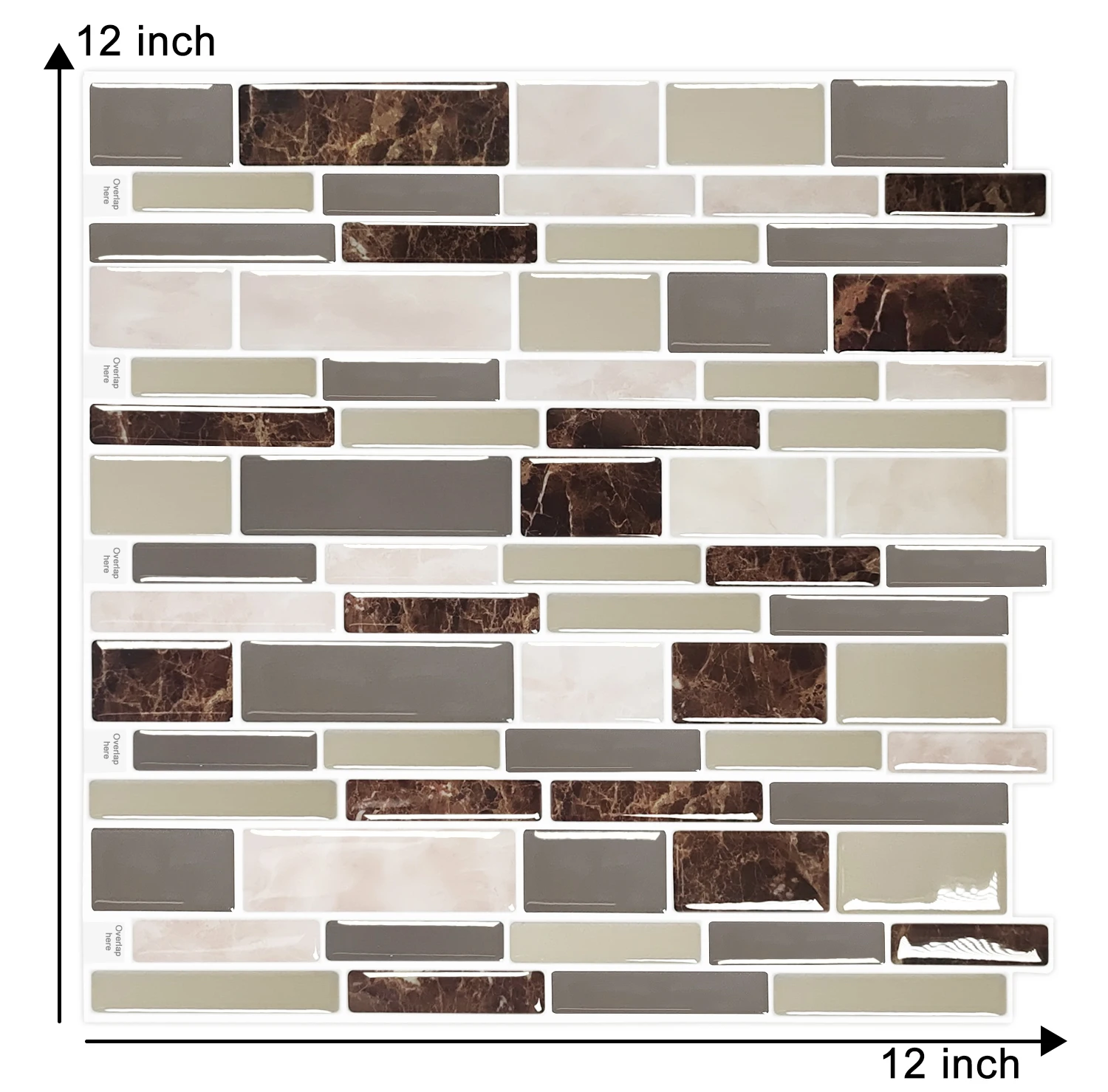 

Easytiles 3D Effect Oil-Proof Wall Stickers for kitchen,Coffee Shop Splash-Proof Baffle Peel And Stick Wall Tiles Free Shipping