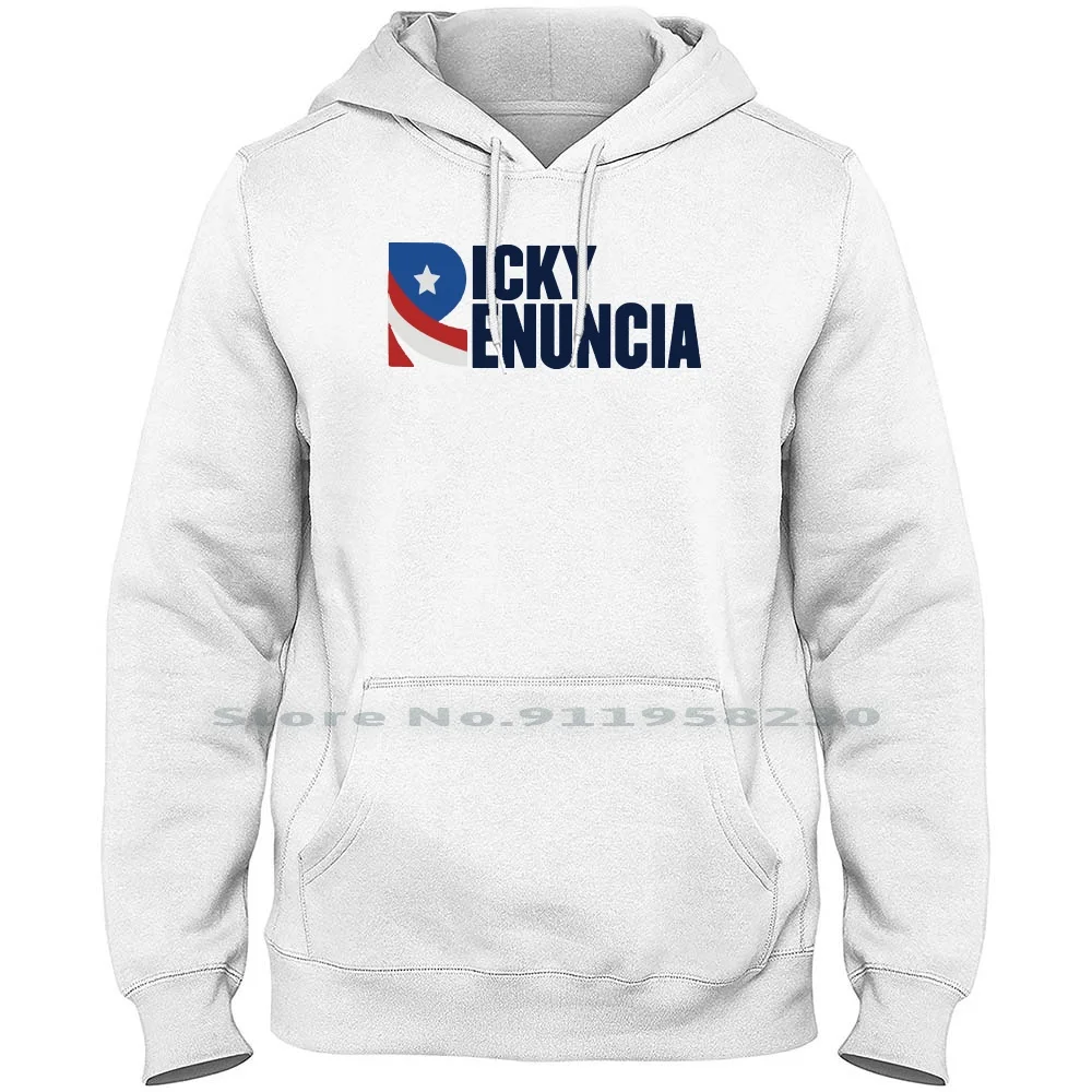 

Ricky Renuncia Puerto Rico Bandera Hoodie Sweater Cotton Puerto Rico Typography Popular Trend Band Nun Ick End Ban To Ra Me