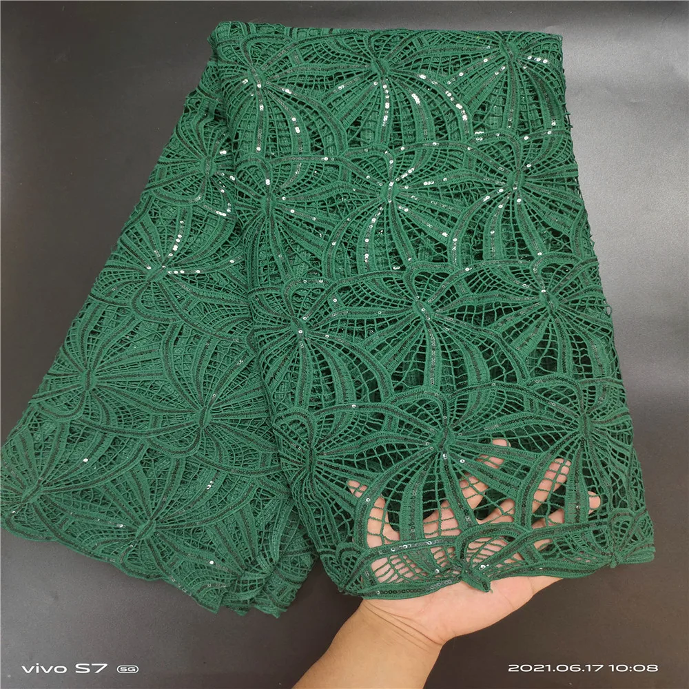 

New Design French Cotton African Lace Swiss Voile Lace in Switzerland Material Guipure Cord Lace For Wedding Dress J248 (3)