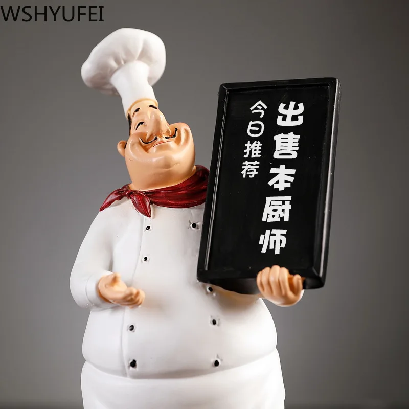 Фигурка шеф-повара из смолы для украшения дома Кухонное украшение открывалка