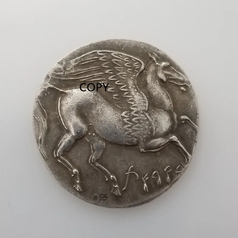 

Tannet Pegasus Replica Coin Goddess of Carthage Commemorative Coins ANCIENT GREEK Copper Craft Souvenir