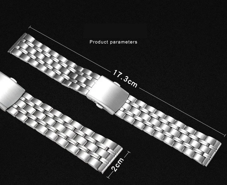 Ремешок для часов ремешок из нержавеющей стали с застежкой 20 мм|Ремешки часов| |