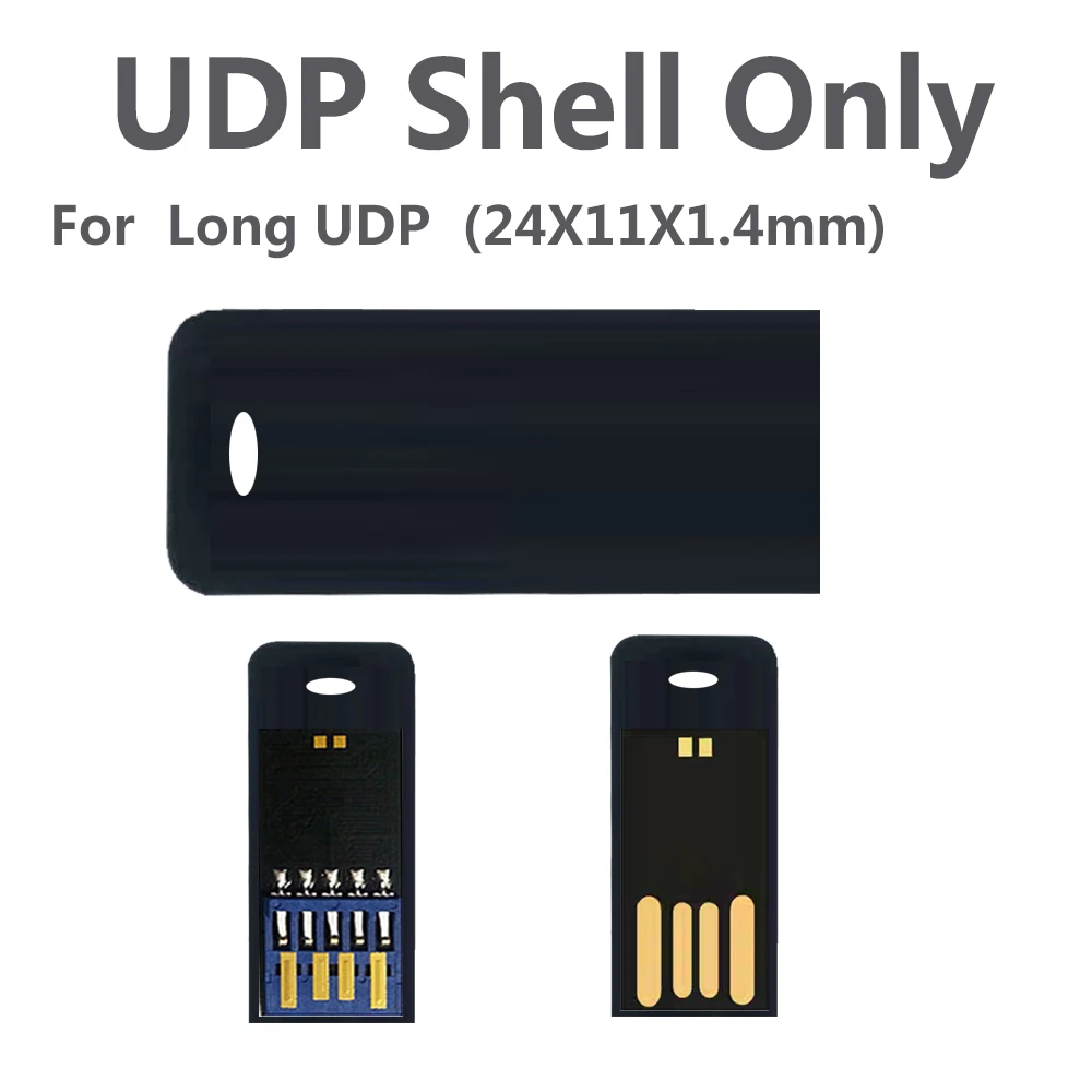 

Корпус UDP только для длинного гнезда для вспышки usb 2,0 3,0 24x11x мм