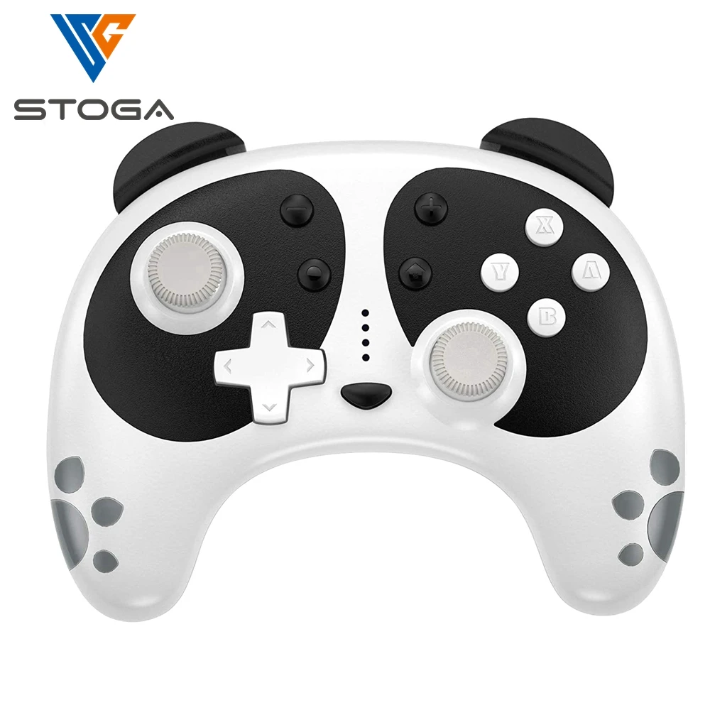 

Stoga Wireless Bluetooth Panda Gamepad Joystick Console Remote Controller Pro Wake Up Gamepads For Nintendo Switch Windows PC