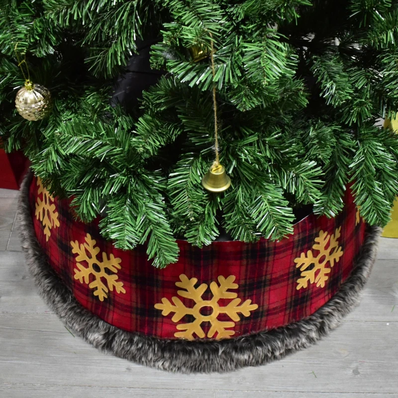 

Рождественская елка, искусственное дерево, вязаный воротник, нижнее украшение для рождественской елки, Золотая Снежинка, юбка, фартук, дома...