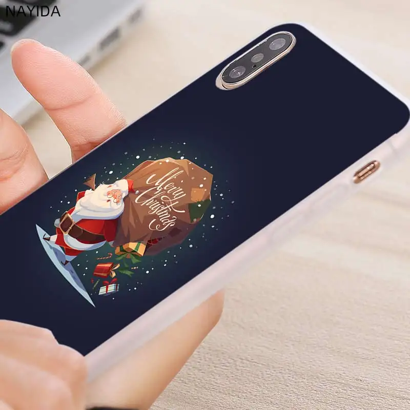 Силиконовый мягкий чехол для Huawei P50 P40 P10 P20 P30 Lite Pro P Smart Z 2020 2019 на Рождество и новый