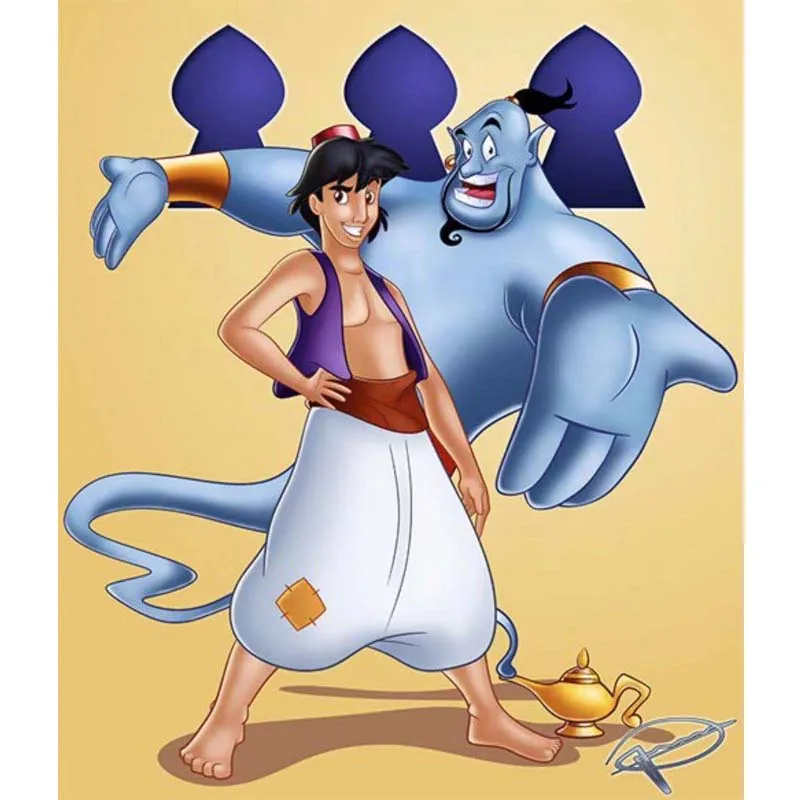 Настенная картина на холсте с принцессой из Диснея Жасмин скандинавские постеры