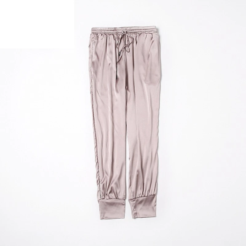 Шелковистые брюки из шелкового шелка 1810028|Брюки| |