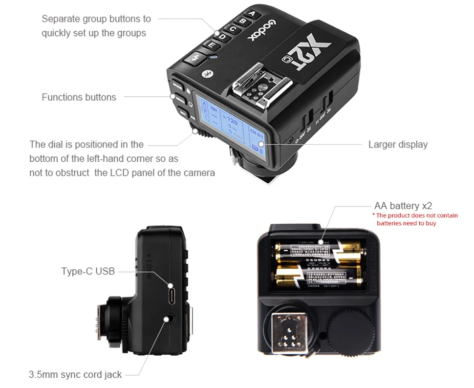 Вспышка Godox X2T X Pro TTL 2 4G фотовспышка для Canon Sony Nikon godox TT685 TT600 V860 V850|Фотовспышки| |