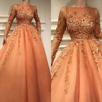 evening prom celebrity dresses 2020 womans party night cocktail long tulle dresses plus size dubai arabic formal dress