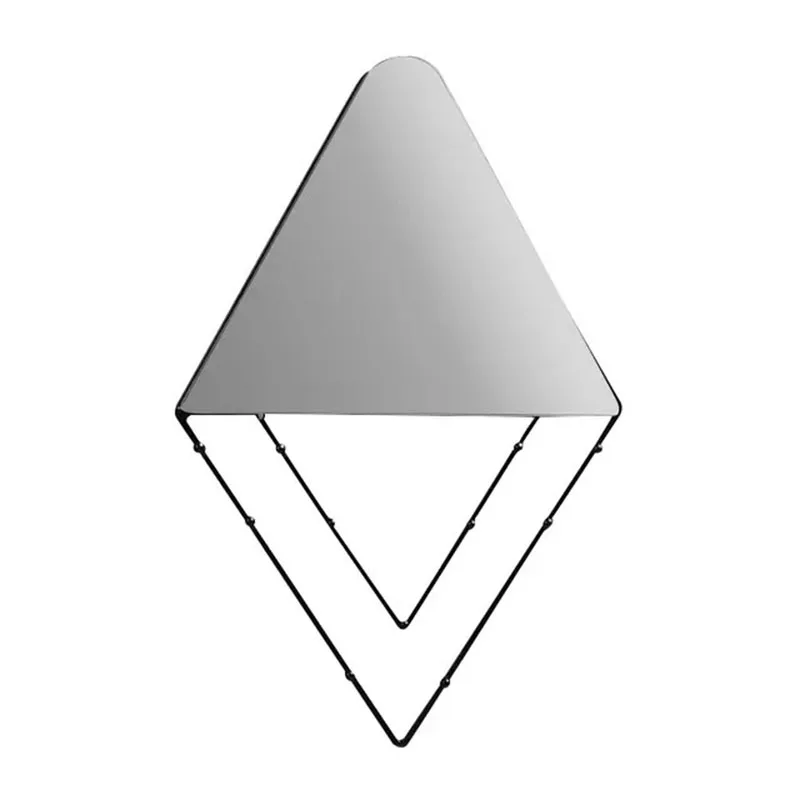 

Decorative Mirror Modern European Leisure Simple Creative Bathroom Living Room Wall Hanging Type Metal Mirrors Home Decoration