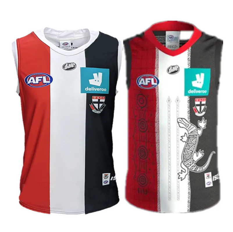 2020 ST KILDA Сэйнтс AFL GUERNSEY-мужские Регби Джерси Размер: S-3XL (печать имени под заказ)