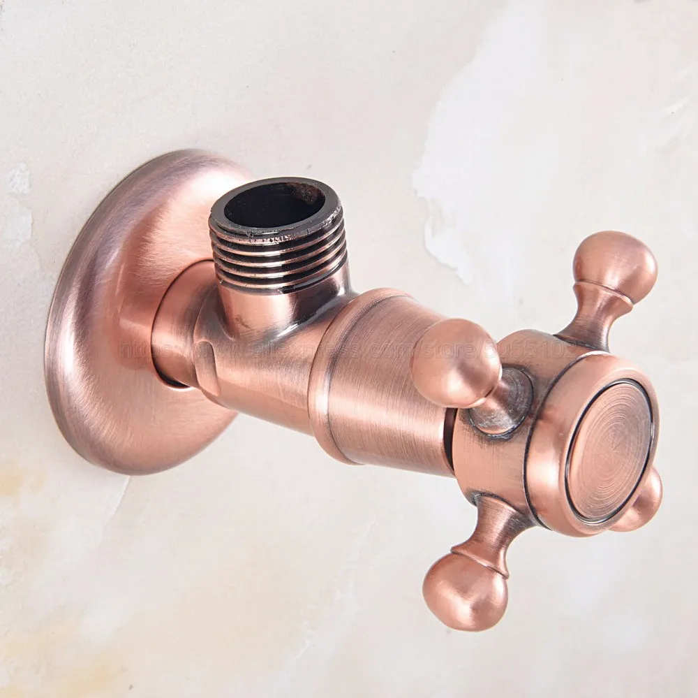 1 шт. античная красная медная ванная комната настенный угловой запорный клапан 1/2