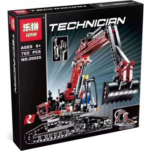 Конструктор lepinblocks Technics 20025 Экскаватор Technic совместим с Лего 8294 LN