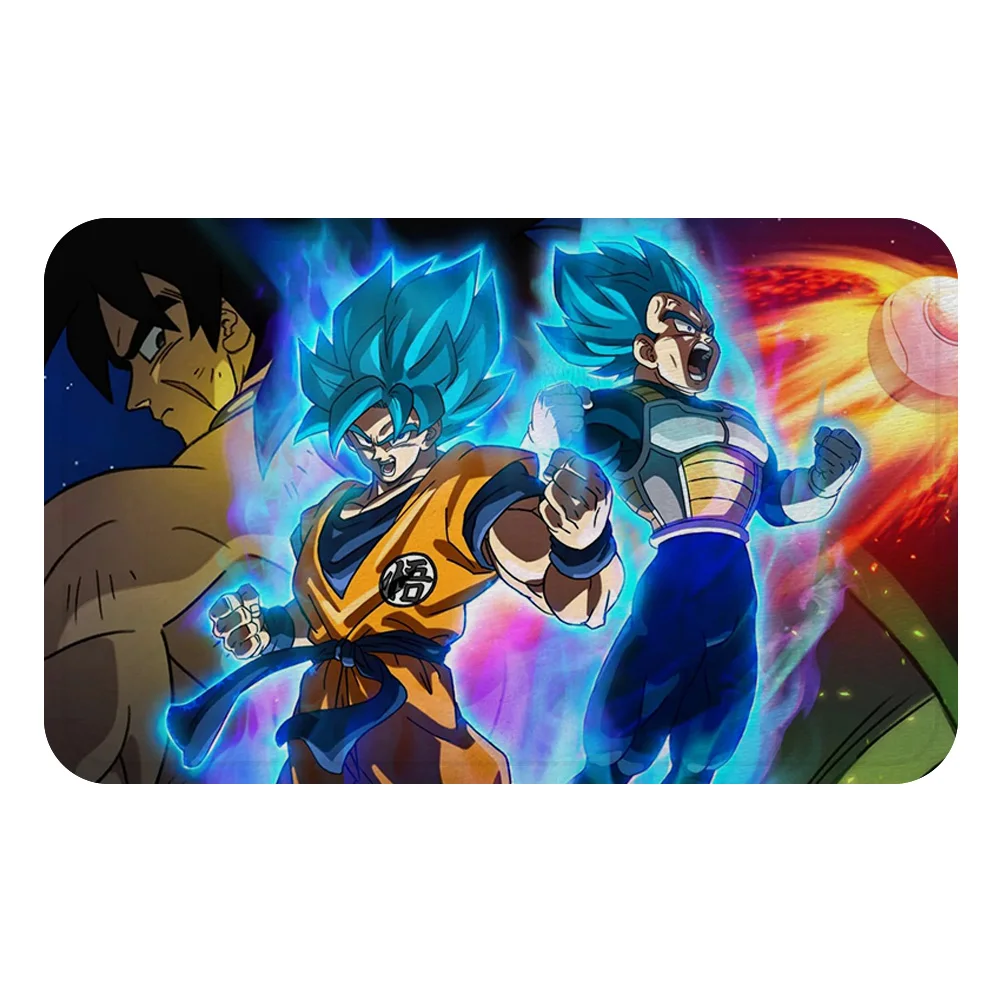 Прозрачный DRAGON BALL Son аниме Гоку коврик для ванной кухня ковер декоративные Противоскользящие коврики комната автомобиль пол бар ковры домашний декор для дверей подарок - Цвет: Прозрачный