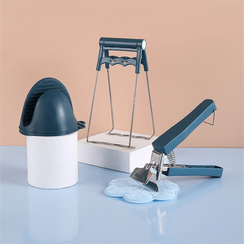 

Набор инструментов для защиты от ожогов, комплект из 4 термоизоляционных прокладок и перчаток с зажимом для чаши, защита от высоких температ...